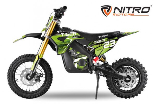 Nitro Motors Tiger Eco Dirtbike 1000W 36V 12/10 Zoll Elektro Crossbike E-Cross