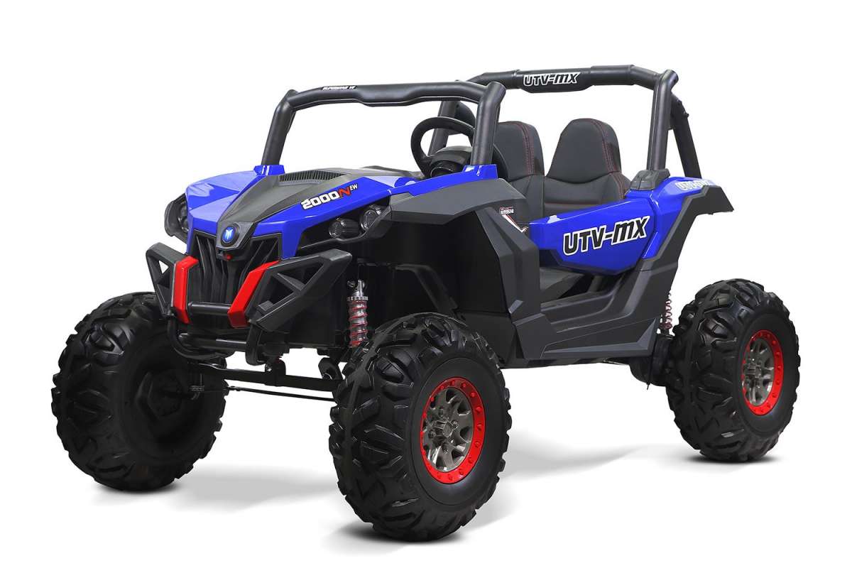 Kinder Elektro Auto 2024 Beach ATV 4X45W 24V 7Ah 2.4G RC 2-Sitzer Blue