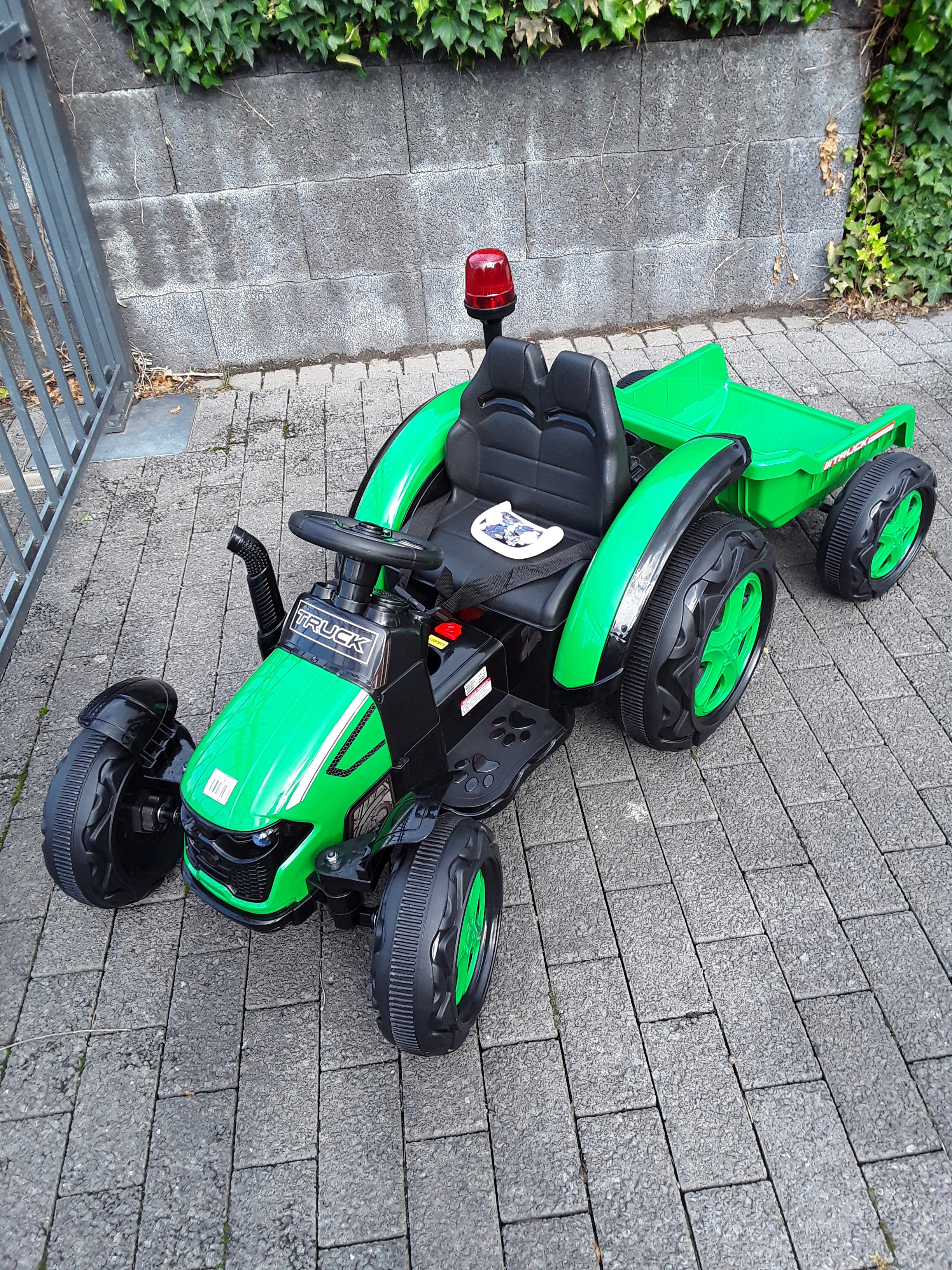 Elektro Kinderauto Traktor TOP-WORKER mit Front- und Hecklader +