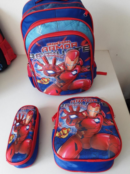 Kinder Rucksack Ironman 3er Set