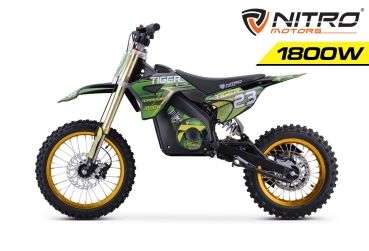 Nitro Motors Tiger Eco Dirtbike 1100W 36V store 12/10 Zoll Lithium Akku