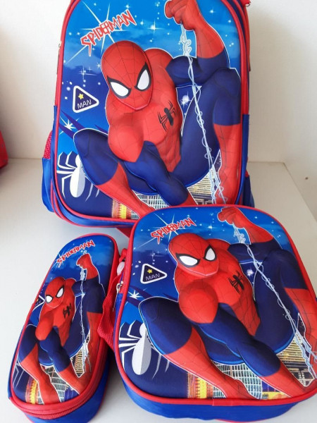 Kinder Rucksack Spiderman 3er Set